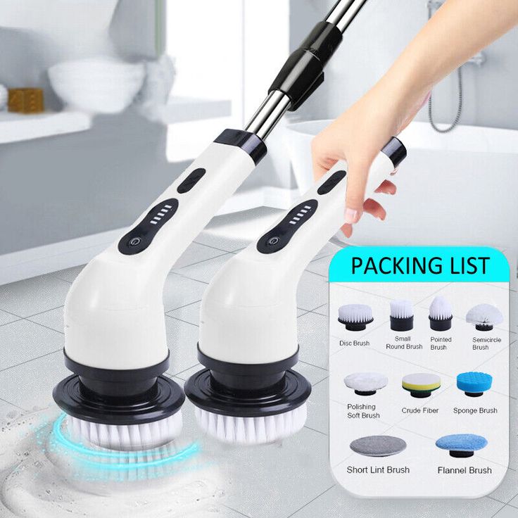 Nova Spin Clean Pro- 9 piece Adjustable Electric cleaning brush