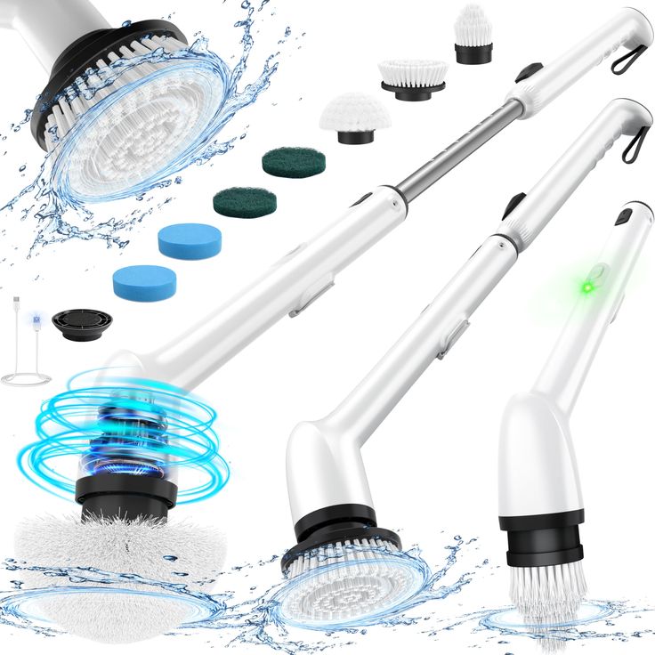 Nova Spin Clean Pro- 9 piece Adjustable Electric cleaning brush